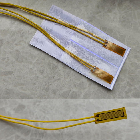 Strain Gauge, 120ohm Foil Strain Gauge Sensor, 10AA Load Cell Pressure Resistance Strain Gauge, Linear Strain Gages (Grid Size: 10 x3mm, 2 Pieces)...